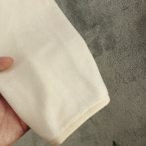 32 Degree HEAT Fleece Jacket Size LARGE Men Ivory Knit Pullover Henley Winter - Picture 7 of 12